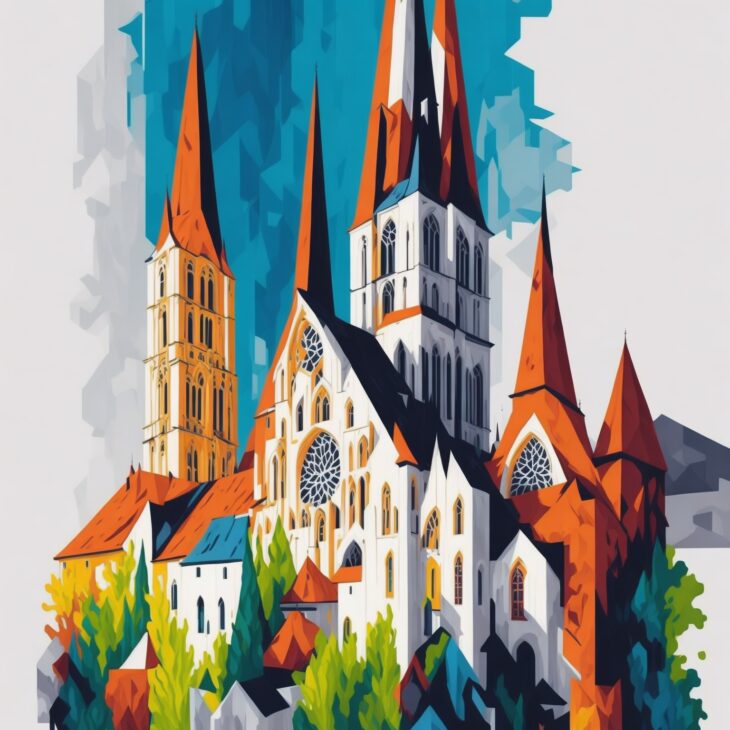 A church on Germany standing for the subject of Church Tax as part of the guide to Registration for Expats in Germany